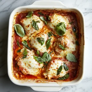 Easy Chicken Parmesan Recipe with crispy breaded chicken, melted mozzarella, and rich marinara sauce served over pasta.