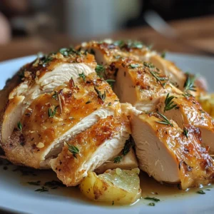 Perfectly cooked tender chicken breast with a juicy texture.