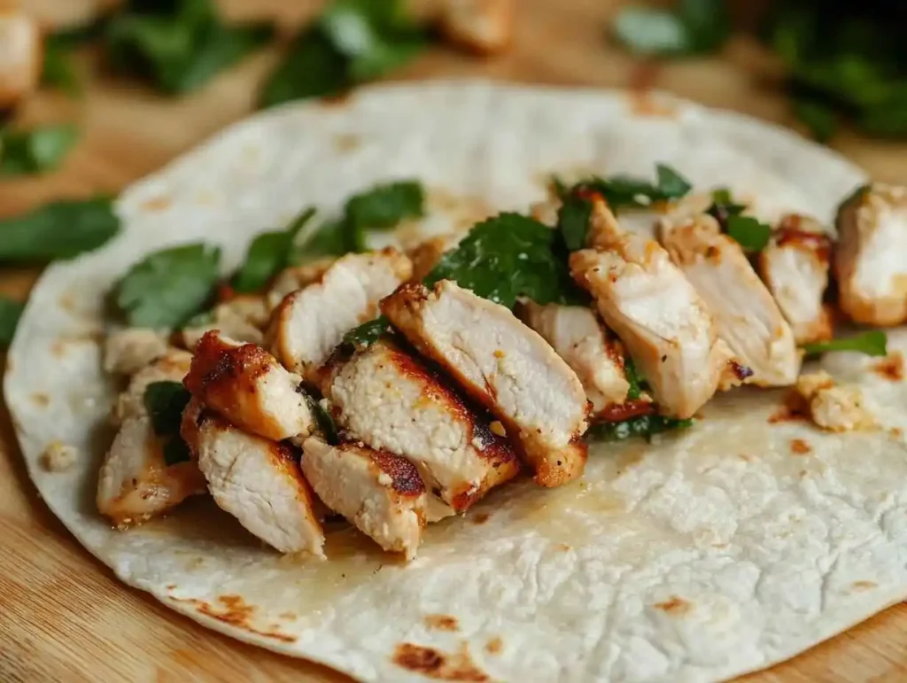 Cheesy Garlic Chicken Wraps (1)