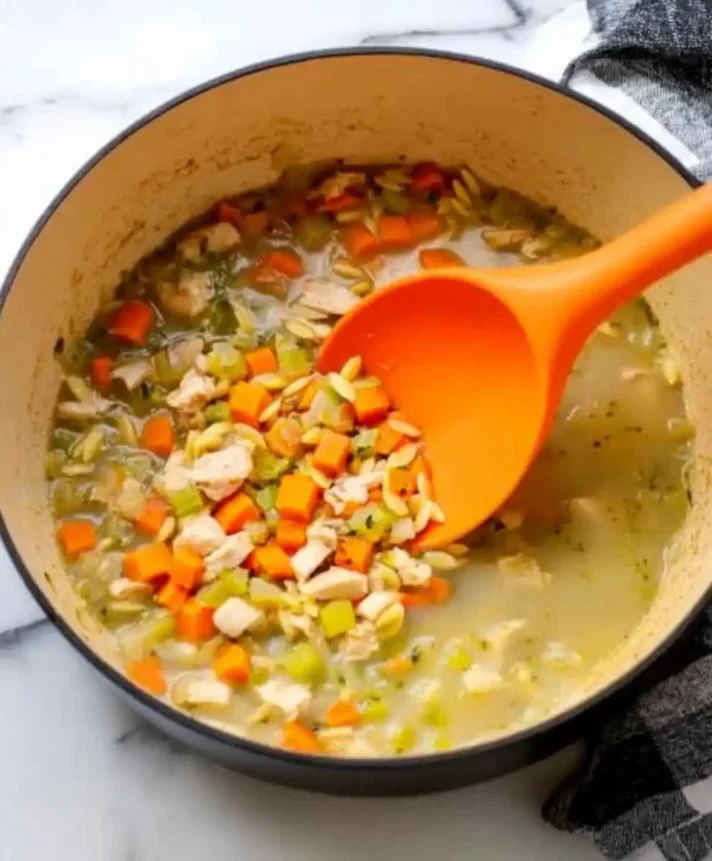 Lemon Chicken Orzo Soup (6)