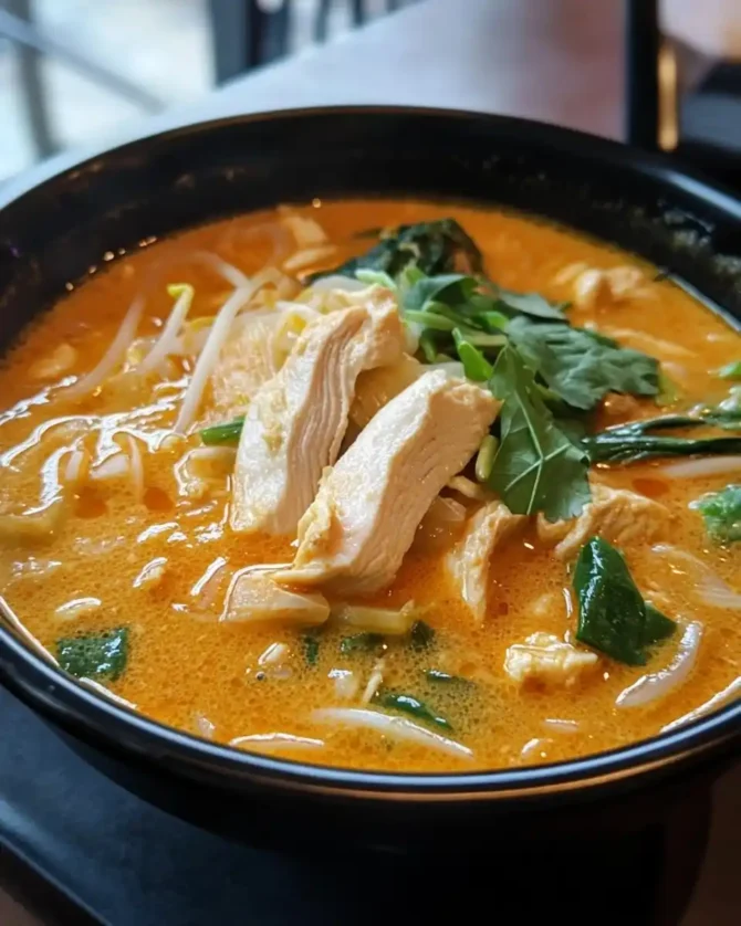Chicken Red Curry Soup (2)